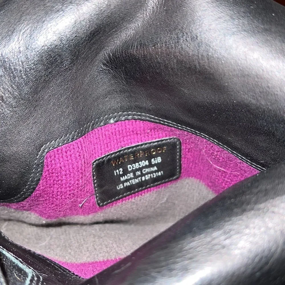 Cole Haan fleece lined leather knee high boots size 5.5‎